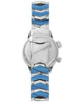 Abingdon Co. Women's Elise Swiss Tri-Time Two-Tone Ion-Plated Stainless Steel Bracelet Watch 33mm