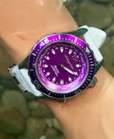 Abingdon Co. Women's Marina Diver's Multifunctional Titanium Bracelet Watch 40mm