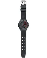 Luminox Men's Swiss Chronograph Navy Seal Dive Black Rubber Strap Watch 45mm