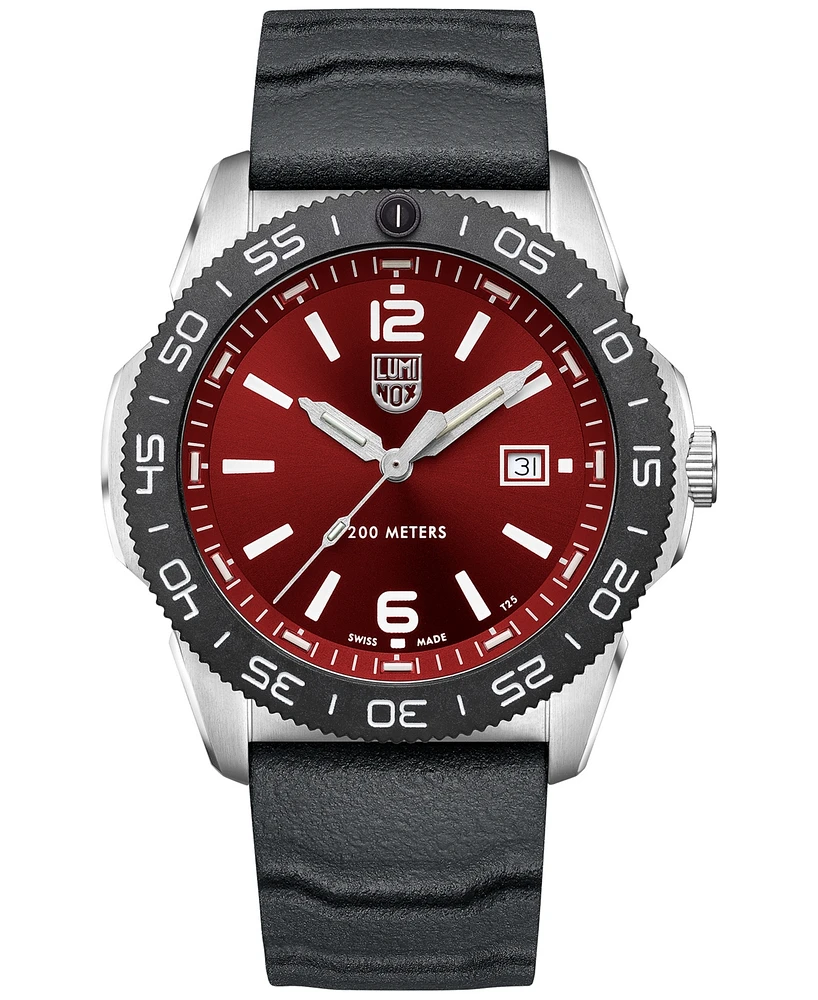 Luminox Men's Swiss Pacific Diver Black Rubber Strap Watch 44mm