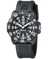 Luminox Men's Swiss Navy Seal ColorMark Black Rubber Strap Watch 44mm