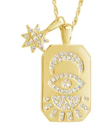 Sterling Forever Cubic Zirconia Galexi Pendant Necklace