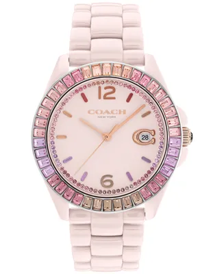 Coach Women's Greyson Blush Ceramic Bracelet Watch, 36mm