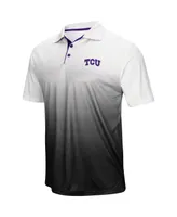 Men's Colosseum Gray Tcu Horned Frogs Magic Team Logo Polo Shirt