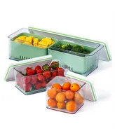 Stackable Produce Savers, Organizer Bins, Set of 3