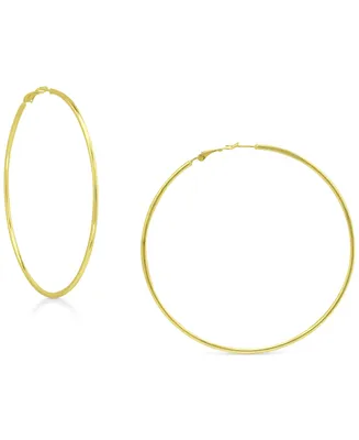 Giani Bernini Polished Wire Extra-Large Hoop Earrings, 80mm, Created for Macy's