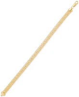 Italian Gold Bombay Bismark Chain Bracelet in 14k Gold