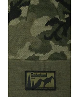 Timberland Men's Camo Scarf and Hat, 2 Piece Set