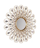 Empire Art Direct 'Flower Burst' Bling Round Wall Mirror, 36" x 36"