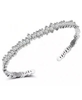 Accessory Concierge Women's Ice Baguette Cuff Bracelet