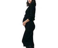 Ripe Maternity Sloane Knit Dress Black