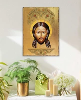 Designocracy Icon The Holy Face Wall Art on Wood 16"