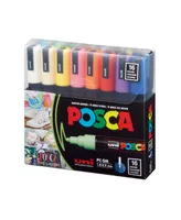 Posca 16 Piece Color Paint Medium Marker Set, 5 ml