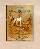 G.DeBrekht Crucifixion Holiday Religious Monastery Icons