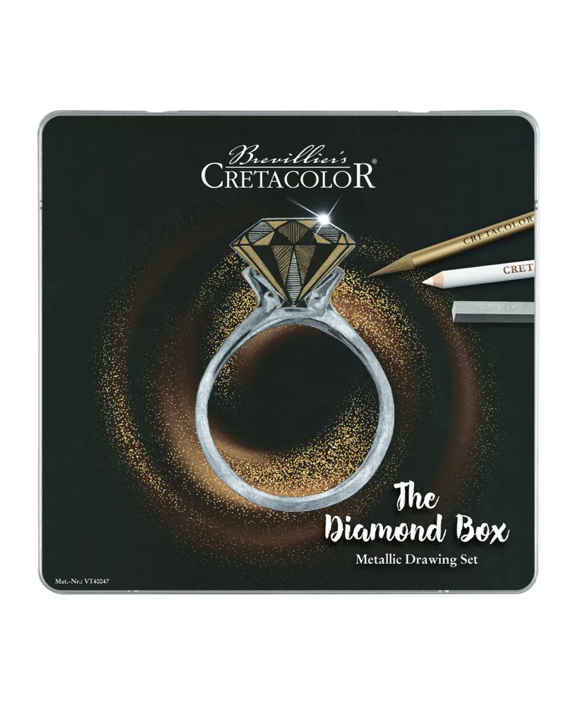 Cretacolor the Diamond Box Metallic Drawing 15 Piece Set