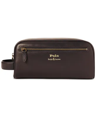 Polo Ralph Lauren Men's Leather Travel Case, Created for Macy's