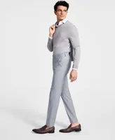 Bar Iii Men's Skinny-Fit Sharkskin Suit Pants, Created for Macy's