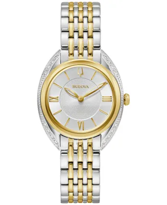 Bulova Women's Classic Two Tone Stainless Steel Bracelet Watch 30mm, A Macy's Exclusive Style - Two