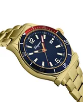 Salvatore Ferragamo Men's Swiss 1898 Sport Gold Ion Plated Stainless Steel Bracelet Watch 44mm