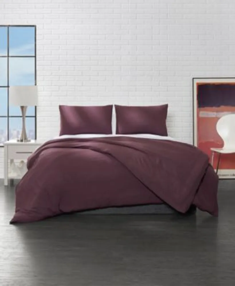 Ella Jayne Solid Microfiber Duvet Cover Sets