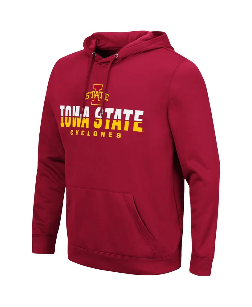 Men's Colosseum Cardinal Iowa State Cyclones Lantern Pullover Hoodie