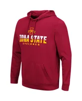 Men's Colosseum Cardinal Iowa State Cyclones Lantern Pullover Hoodie