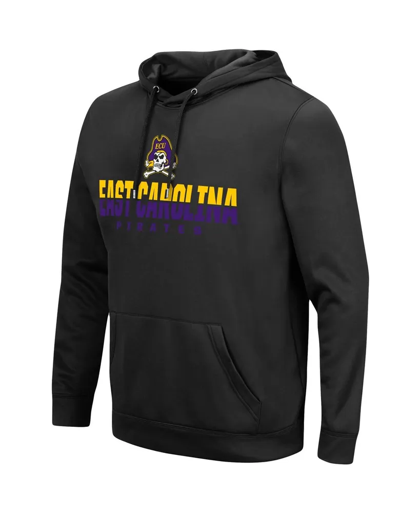 Men's Colosseum Black Ecu Pirates Lantern Pullover Hoodie