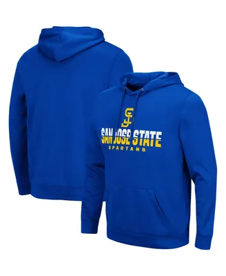 Men's Colosseum Royal San Jose State Spartans Lantern Pullover Hoodie