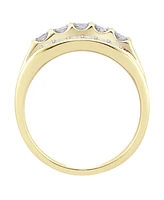 Men's Diamond Cluster Ring (1 ct. t.w.) in 10k Gold