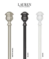 Lauren Ralph Lauren Welford 1" Adjustable Window Curtain Rod and Finial Piece Set