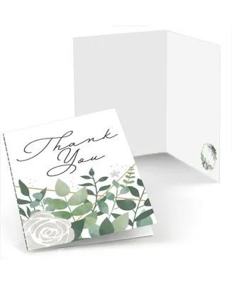 Boho Botanical - Greenery Party Thank You Cards (8 count)