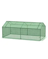 Outsunny Mini Greenhouse Portable Hot House w/ Windows, 71"x36"x28" Green