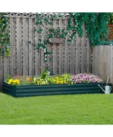 Galvanized Steel Raised Garden Bed Elevated Planter Box Easy Diy