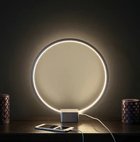 Brightech Circle 15" Dimmable Modern Led Desk Lamp with Usb Port