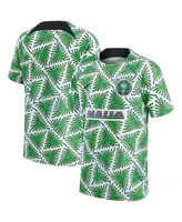 Big Boys Nike Green Nigeria National Team Pre-Match Top