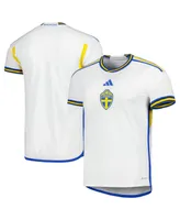 Men's adidas White Sweden National Team 2022/23 Away Replica Jersey