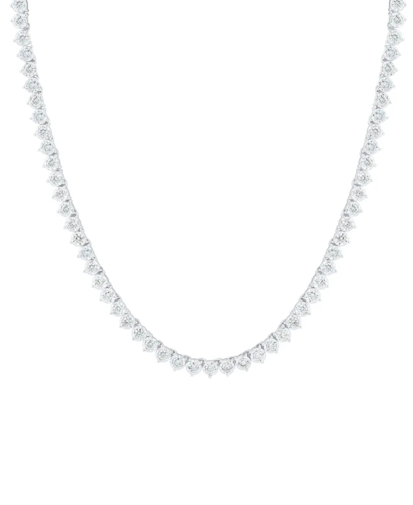 Grown With Love Lab Grown Diamond 17" Tennis Necklace (5 ct. t.w.) in 14k White Gold