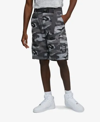 Ecko Unltd Men's Rewind Belted Cargo Shorts