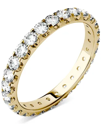 Charles & Colvard Moissanite Eternity Band (1 ct. t.w. Dew) 14k White Gold or Yellow
