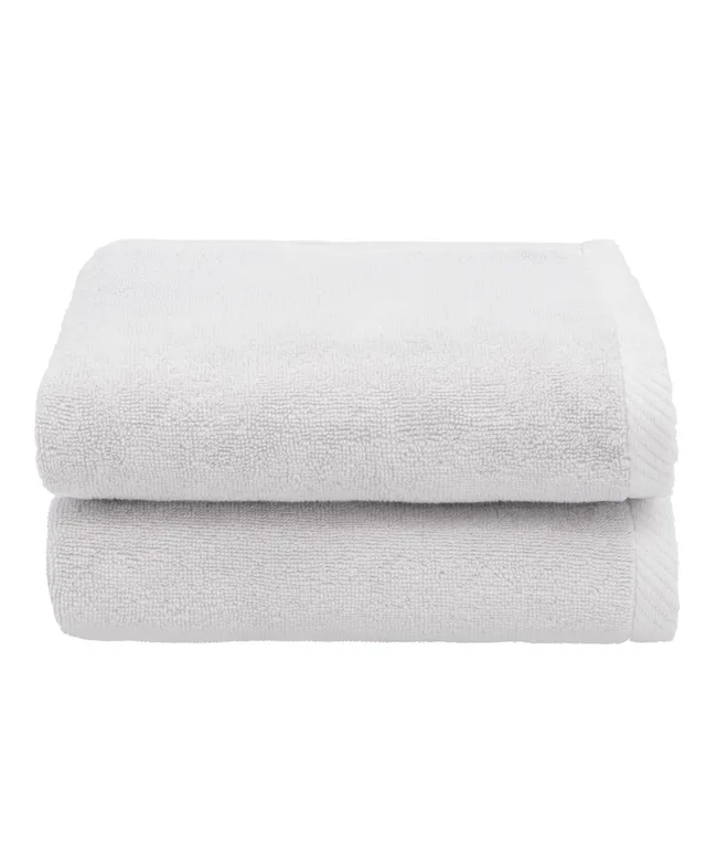 Alev Jacquard Bath/Hand Towel set Gray - Linum Home Textiles