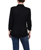 Ny Collection Petite 3/4 Sleeve Scuba Crepe Blazer