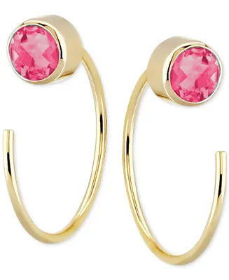 Pink Tourmaline Threader Earrings (1/2 ct. t.w.) in 14k Gold
