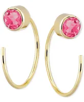 Pink Tourmaline Threader Earrings (1/2 ct. t.w.) in 14k Gold