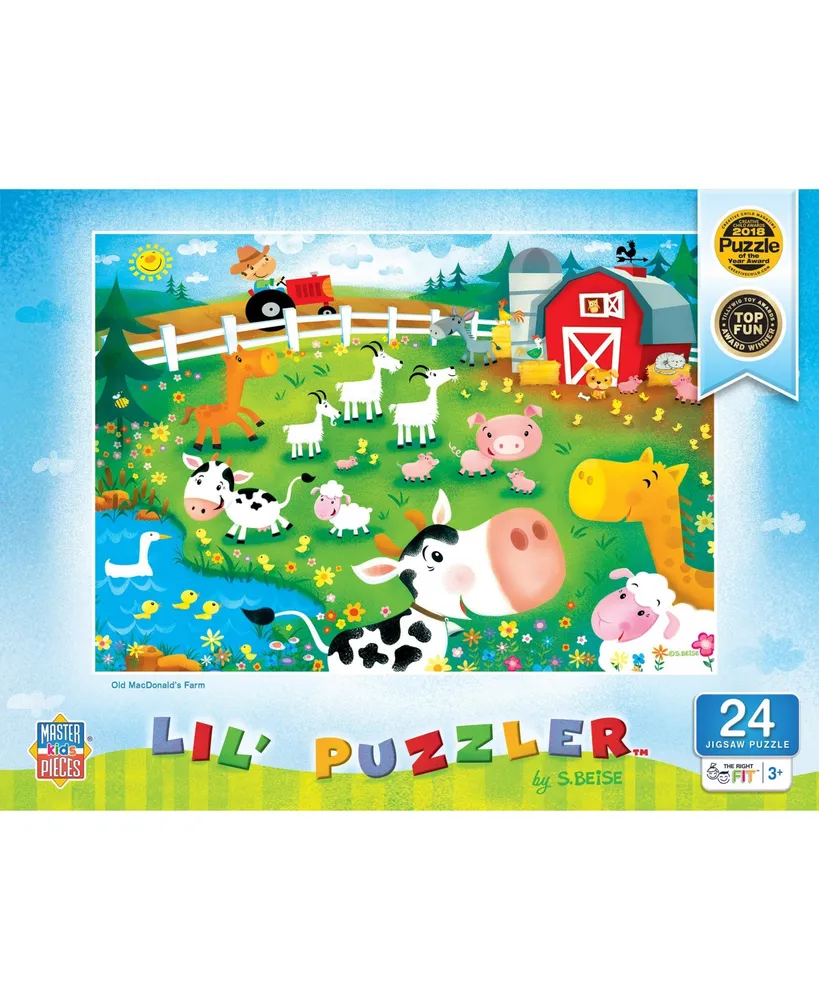 Masterpieces Lil Puzzler - Old MacDonald's Farm 24 Piece Jigsaw Puzzle