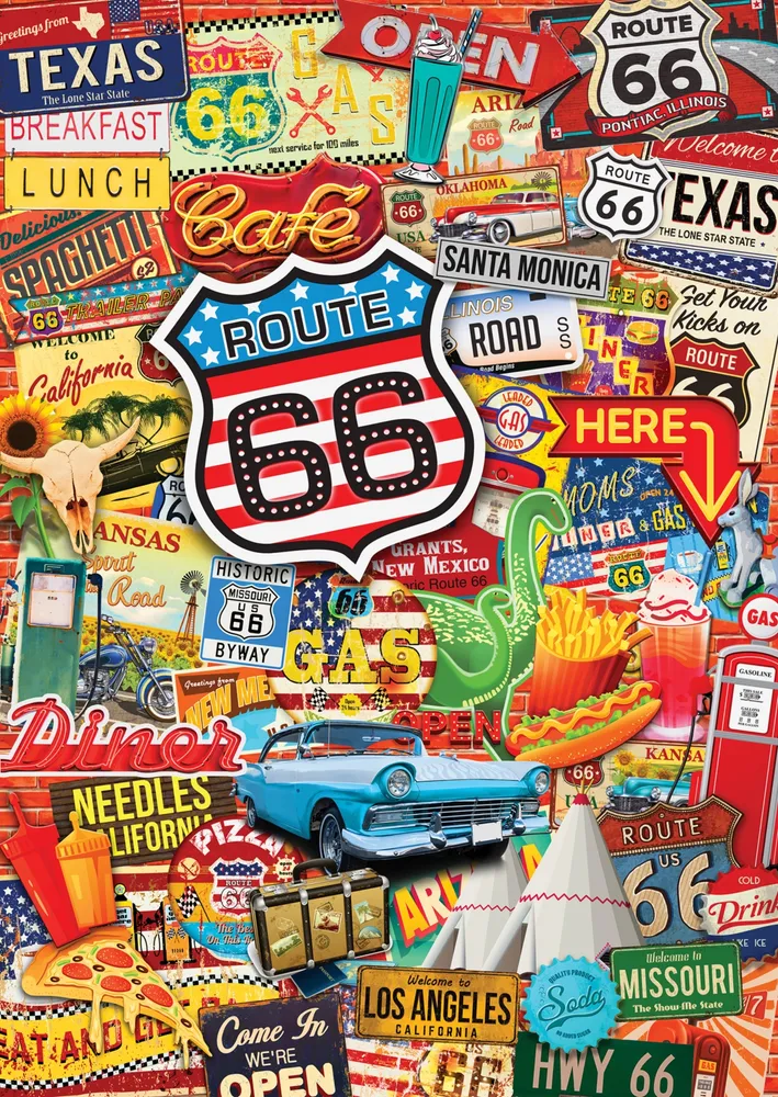 Masterpieces World's Smallest - Route 66 1000 Piece Jigsaw Puzzle