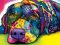 Masterpieces Dean Russo - My Dog Blue 300 Piece Ez Grip Jigsaw Puzzle
