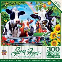 Masterpieces Green Acres - Moo Love 300 Piece Ez Grip Jigsaw Puzzle