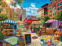 Masterpieces Farmer's Market - Buy Local Honey 750 Piece Jigsaw Puzzle