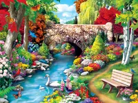 Masterpieces Memory Lane - Willow Whispers 300 Piece Ez Grip Puzzle