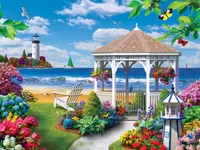 Masterpieces Memory Lane - Oceanside View 300 Piece Ez Grip Puzzle